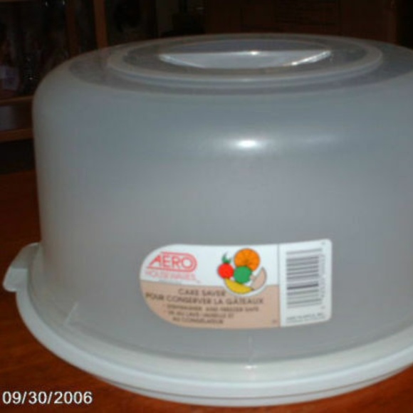 Vintage Rare Cake saver container serving party tray